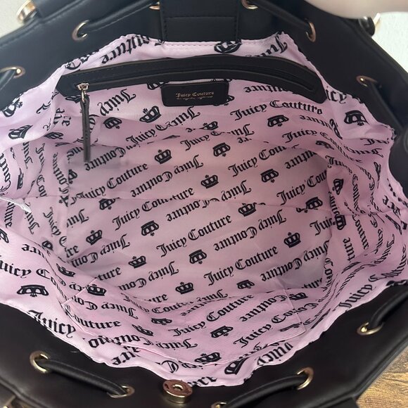 New Juicy Couture Classic Scottie Dogs Daydreamer Viral Tote Shoulder Bag Pink - Picture 8 of 8